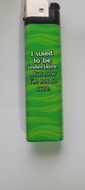 The Big Funny Jumbo  Refillable Jet Lighter Color Dark &amp; Light Green Size 6 inch - £11.10 GBP