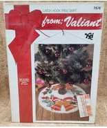Vintage Valiant Crafts YKI &quot;BELL&quot; Latch Hook Tree Skirt 36&quot; Finished No ... - $1,264.80 MXN