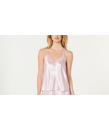 INC Women&#39;s Satin Lace-Trimmed Cami Pajama Top, Pink Cradle, M &quot; TOP ONLY&quot; - £9.28 GBP