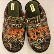 Dearfoam Camo Slippers Men Size 7/8 Memory Foam - £10.15 GBP