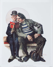 NORMAN ROCKWELL The Interloper 15&quot; x 12&quot; Poster 1993 Realism Brown - $718.14 MXN