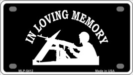 In Loving Memory Lookout Novelty Mini Metal License Plate Tag - £11.97 GBP