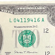 $2 Two Dollar Bill 04119416 birthday / anniversary April 1 or January 4,... - $22.99