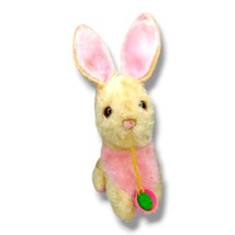 Vintage 1975 Bunny Rabbit Russ Berrie 9&quot; Plush Stuffed Animal Easter Yel... - $15.95