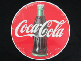 Porcelain Coca-Cola Contour Bottle Disc Sign Indoor Outdoor - NEW - $28.22