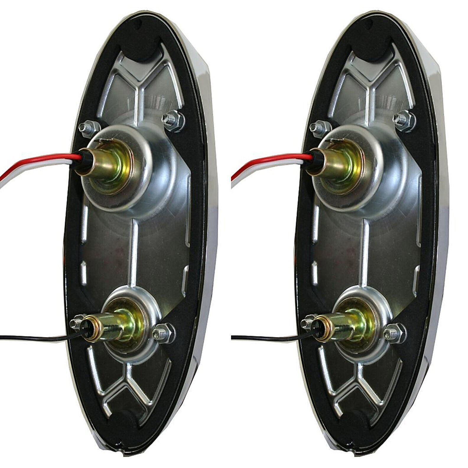 Red LED Tail Clear Back Up Light Lens Assembly & Flasher PAIR for 1954 ...