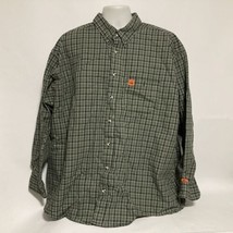 Wrangler Riggs FR HRC2 Shirt Men&#39;s 3XL-TAL Plaid Button Down Men’s FR3W5... - £25.74 GBP