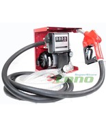 AC 110V Diesel Fuel Refill Pump Mechanical Meter Fueling W/Automatic Noz... - $256.27 CAD