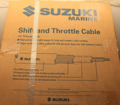 Suzuki Shift Throttle Cable 12FT EXTR 99105-11001-012 Superceded 99105-1... - $68.47