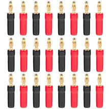 Gold Plated Closed Screw Type Banana Plugs With Soft Tube,18-12 Awg,(12 ... - £23.58 GBP