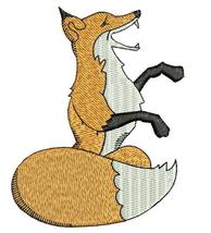 Fox Embroidery Design, Machine Embroidery Pattern, Cute Fox Animal, Inst... - $3.50