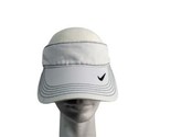 NIKE Dri-FIT SWOOSH Logo Adjustable Fit White VISOR Hat Golf Tennis  - $12.35