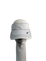 NIKE Dri-FIT SWOOSH Logo Adjustable Fit White VISOR Hat Golf Tennis  - £9.84 GBP
