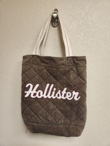 vtg HOLLISTER embroidered logo brown diamond quilted tote bag 00s y2k mall - $9.00