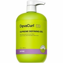 Deva Curl Supreme Defining Gel SUPER-STRONG Hold NO-CRUNCH Styler Liter - £39.68 GBP