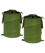 Reusable Lawn And Leaf Garden Bag, Collapsible/Pop Up, 2Pcs-Green 24 Gal... - $58.92