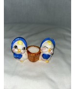 Vintage Blue Bonnet Chicks Toothpick Holder Anthropomorphic - £7.81 GBP