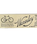 Indiana Bicycle Co Waverley 1894 Advertisement Victorian Bike Sensation ... - $371.04 MXN