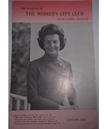 Vintage The Bulletin of The Women’s City Club Grand Rapids MI Betty Ford... - $5.46 CAD