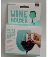Sipski Wine Holder Sea Foam Green Shower Mirror Glass Cling Grip Bathtub... - €3,40 EUR