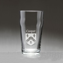 Cooper Irish Coat of Arms Pub Glasses - Set of 4 (Sand Etched) - £54.62 GBP