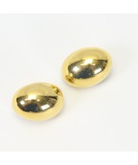 Monet Tear Drop Gold Tone Clip Earrings Women 1&quot; H x 3/4&quot; W - $8.81