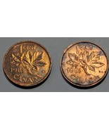 Two 1981 Canada 1 Cent Elizabeth II D G Regina Coins - $1.36 CAD