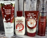 Bath &amp; Body Works Body Lotion Wash Scrub Bundle - Winter Candy Apple - R... - $29.02