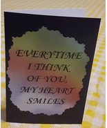 Set Of 6 Love Note Any Occasion Greeting Cards 1113C My Heart Smiles Fri... - $11.50