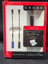 Vintage Cross Nile Ballpoint Pen And Pencil Set + 2 Refills - PENCIL IS ... - $371.08 MXN