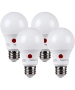 Torchstar Dusk To Dawn Light Bulbs Outdoor, Sensor A19 Led Light, Pack Of 4 - £24.98 GBP