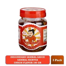Sambal Mertua Indonesian Sauce Onion Flavor Spicy Level 5 - 180 gram - £17.90 GBP