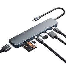 Multi Memory Card Reader 7 in 1 SD/TF Adapter USB C Hub 4K HDMI 100W PD ... - $285.46 MXN