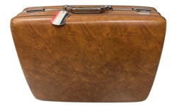 70s VINTAGE American Tourister HARD SHELL Suitcase w/ Combo Lock OPEN 24x18 - $49.50