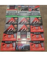 Blank cassette 18 Lot Sealed Maxell Xlii 90 Supertape Sony HF TDK D90 Fu... - €36,13 EUR