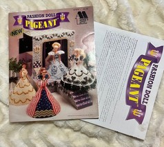 PLASTIC CANVAS FASHION DOLL PAGEANT PATTERN BOOK ANNIE&#39;S ATTIC FOR BARBIE - £13.98 GBP
