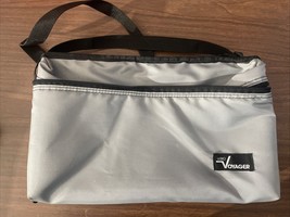 Vintage Lebo Custom Lite Voyager Cassette Tape Carry Case Grey Nylon Lik... - $27.72