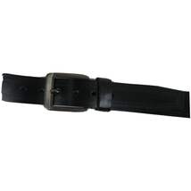 Men NORTH WOODS VALENTINI Leather Belt Casual Dress Pin Buckle NW31 Black New image 4