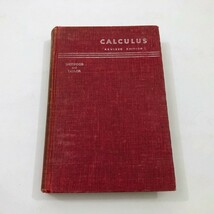 Calculus GEF Sherwood &amp; AE Taylor Revised Edition First Printing 1946 - $417.72 MXN