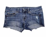 American Eagle Girls Shorts Size 6 Blue Denim Jean Dark Wash Stretch - £7.93 GBP