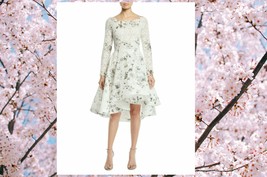 $4,300 New Monique Lhuiller Stunning Floral Lace Runway Dress Gown 12 L - £958.42 GBP