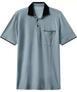 TravisMathew Men&#39;s Featherweight Pocket Heater Golf Polo Short Sleeve Bl... - $727.72 MXN