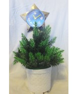 Vintage Star Time Lighted Dancing Christmas Tree With Star Clock - $33.65