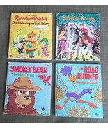 4 Whitman Tell a Tale Books Sleeping Beauty Smokey Bear Ricochet Rabbit - $29.69