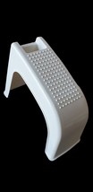 Shower Pedicure Foot Rest Stand w/ Storage White Non Slip Plastic Anti S... - $460.08 MXN