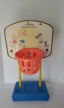 Vintage 1973 Fisher Price Basketball Hoop Toddler Toy w bell &amp; score keeper - £29.10 GBP