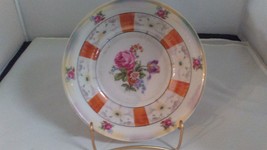 Vintage Bavaria Hand Painted Pink Roses Porcelain Bowl - £15.92 GBP