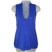 J. CREW BUONISSIMA | blue cashmere sleeveless sweater tank | Women&#39;s size xs - £30.64 GBP