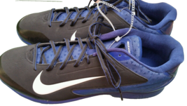 Nike Air Huarache Pro Low Metal Baseball Cleats Men&#39;s 13 Blue Black NEW - £27.42 GBP