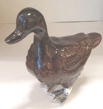 Tilnar Art - Brown Duck - Height 10cm - Recycled Aluminium, Fair Trade - £12.64 GBP